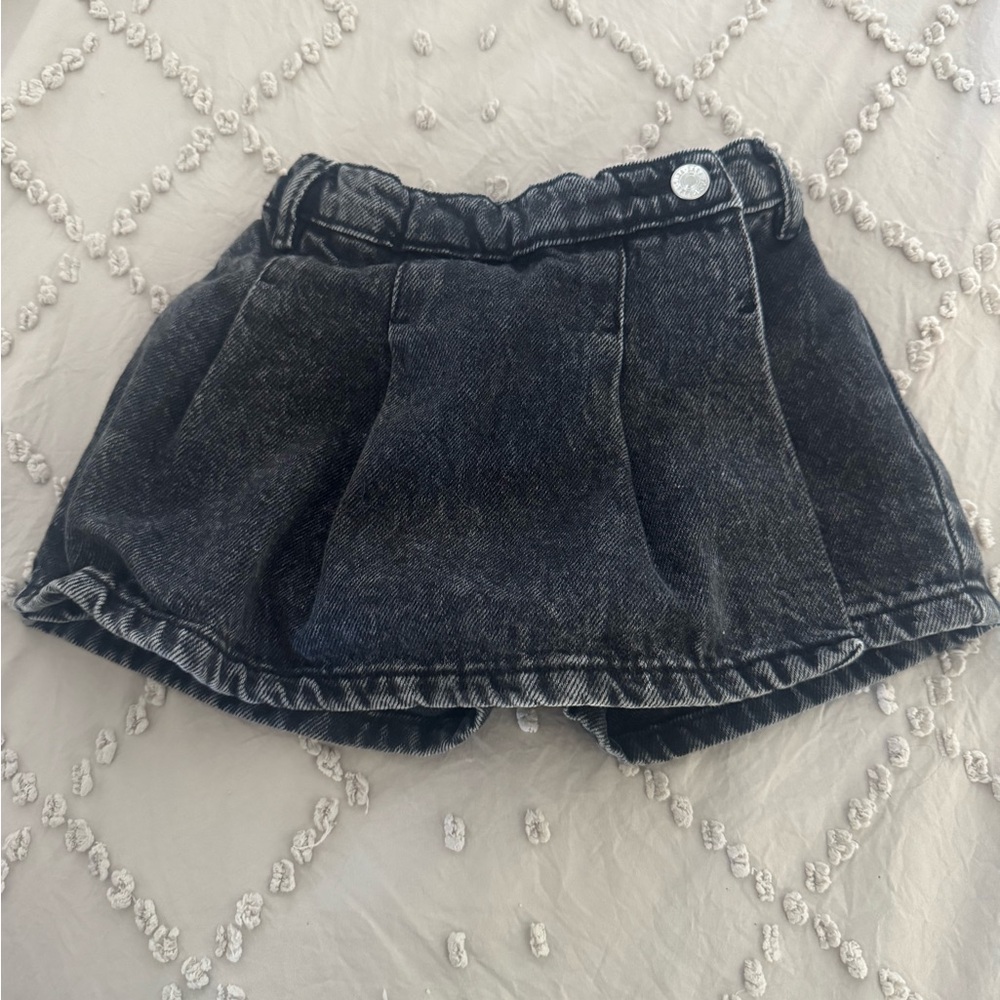 Zara Black Denim Skort for Kids
